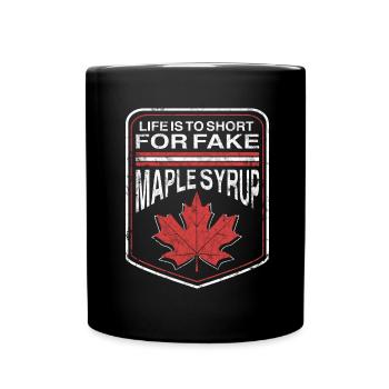 Journée nationale du sirop d’érable - Sucre et - Mug uni - noir - Devant