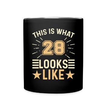 On dirait - 28 ans 28e anniversaire - Mug uni - noir - Devant