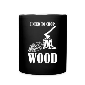 Feu Bois Four Cheminée Bois De Chauffage - Mug uni - noir - Devant