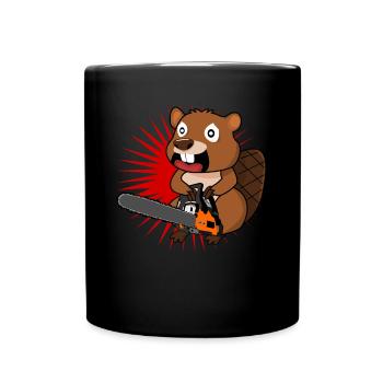 Chainsaw Chainsaw Chainsaws - Full Colour Mug - black - Front