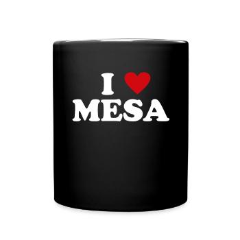 Herz USA Stadt - Ich Liebe Mesa - Tasse einfarbig - Schwarz - Vorne