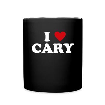 Heart USA City - I Love Cary - Full Colour Mug - black - Front