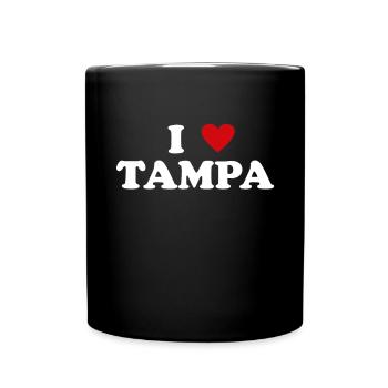 Herz USA Stadt - Ich Liebe Tampa - Tasse einfarbig - Schwarz - Vorne