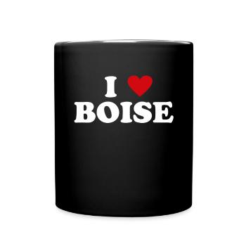 Herz USA Stadt - Ich Liebe Boise - Tasse einfarbig - Schwarz - Vorne