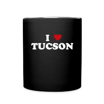 Herz USA Stadt - Ich Liebe Tucson - Tasse einfarbig - Schwarz - Vorne