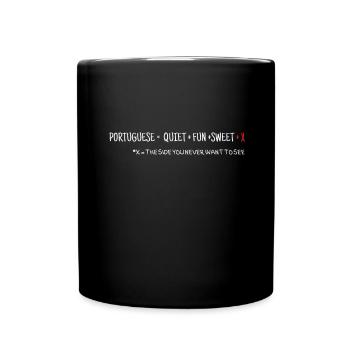 Portugal Flag Skull Patriotic Portuguese Roots DNA - Tasse einfarbig - Schwarz - Vorne