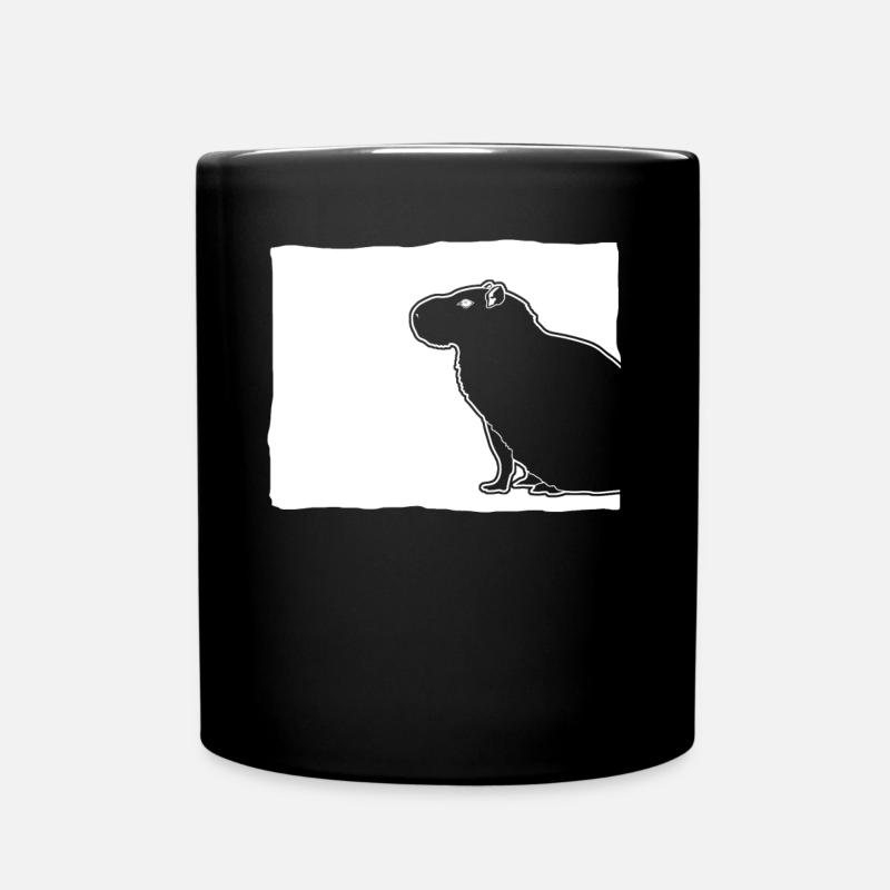 Capybaras - Tasse einfarbig - Schwarz