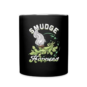 Smudge Sage Feather Spirituelle Hexerei - Tasse einfarbig - Schwarz - Vorne