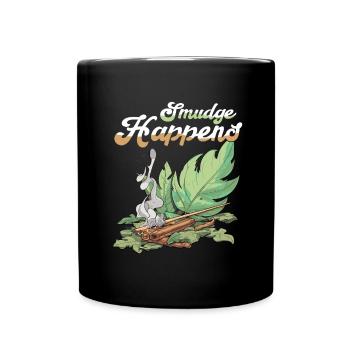 Smudge Sage Feather Spirituelle Hexerei - Tasse einfarbig - Schwarz - Vorne