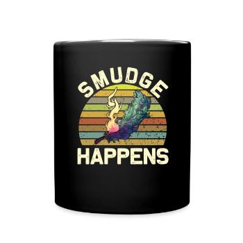 Smudge Sage Feather Spirituelle Hexerei - Tasse einfarbig - Schwarz - Vorne