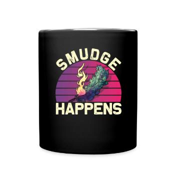 Smudge Sage Feather Spirituelle Hexerei - Tasse einfarbig - Schwarz - Vorne