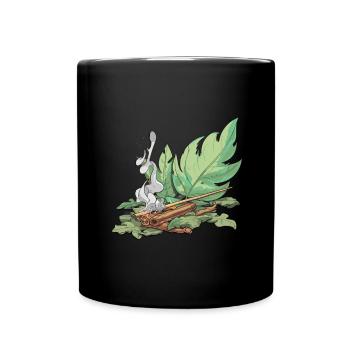 Smudge Sage Feather Spirituelle Hexerei - Tasse einfarbig - Schwarz - Vorne
