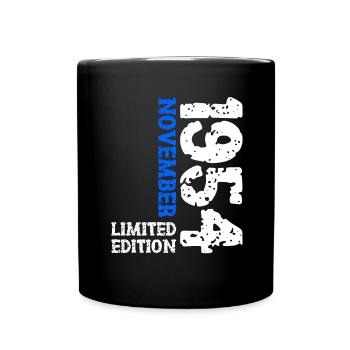 1954 November Limited Edition 69th Birthday Decoration - Full Colour Mug - black - Front