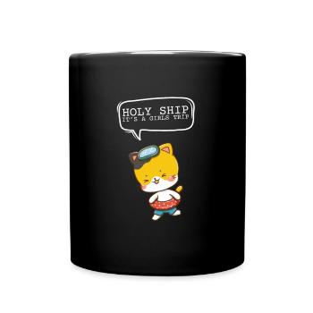 Cruise Vacation Family Trip - Holy Ship Girls Trip - Full Colour Mug - black - Front