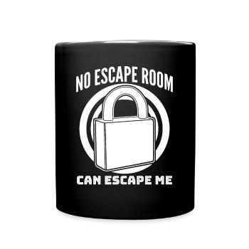 Escape Room Joke Escape Game - Full Colour Mug - black - Front