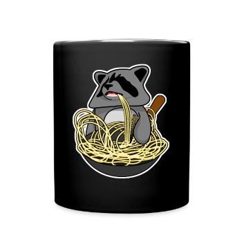 Wok Pan Raton laveur - Mug uni - noir - Devant