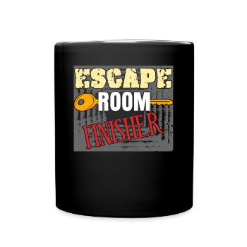 Escape Game Finisher Escape Room - Full Colour Mug - black - Front