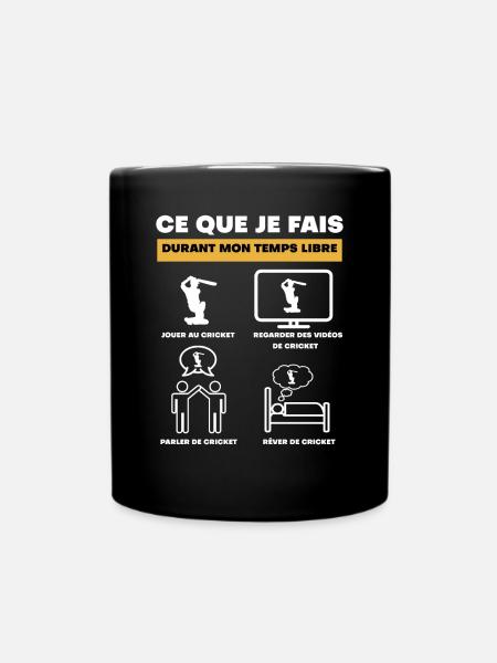 durant temps libre cricket - Mug uni - noir