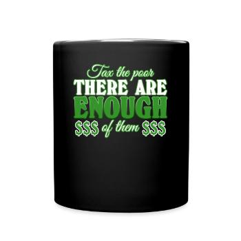 Capitalism Joke Market Money Stocks - Tasse einfarbig - Schwarz - Vorne
