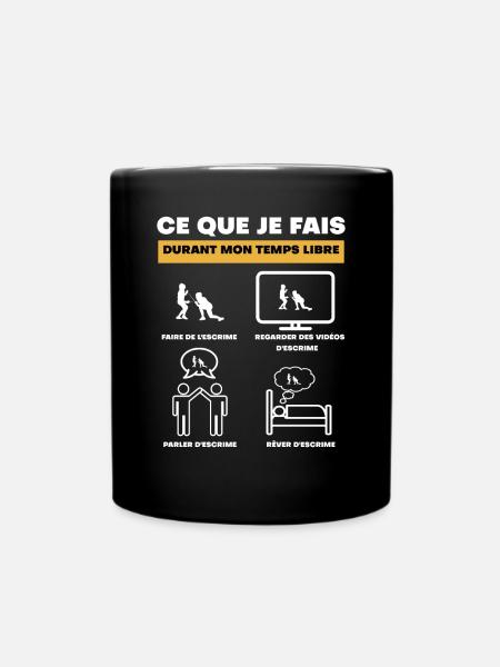 durant temps libre escrime - Mug uni - noir