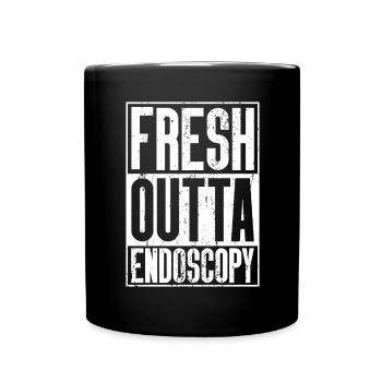 Fresh Outta Surgery - Endoscopie - Mug uni - noir - Devant