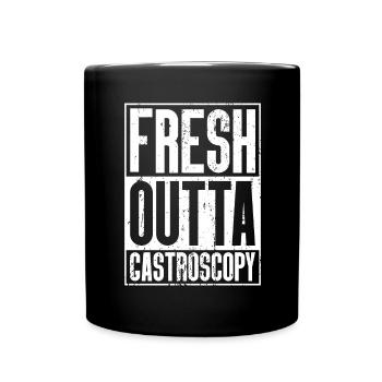 Frische Outta -Operation - Gastroskopie - Tasse einfarbig - Schwarz - Vorne