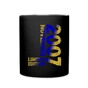 2007 November Limited Edition 16th Birthday Decoration - Full Colour Mug - black - Front