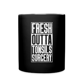 Fresh Outta Surgery - Amygdales - Mug uni - noir - Devant