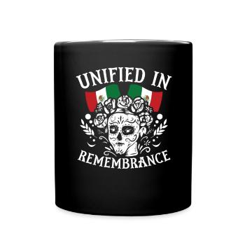 Unifié En Souvenir Dia De Muertos - Mug uni - noir - Devant