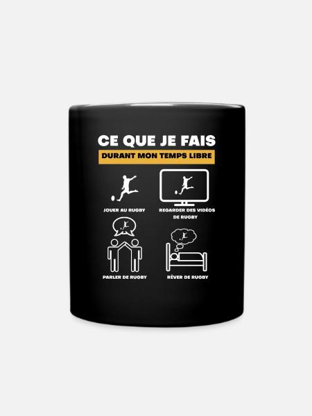 durant temps libre rugby homme - Mug uni - noir