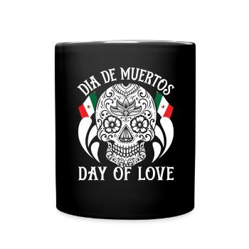 Dia De Muertos Jour de l’amour - Mug uni - noir - Devant