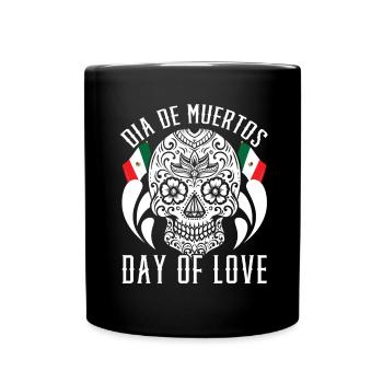 Dia De Muertos Jour de l’amour - Mug uni - noir - Devant