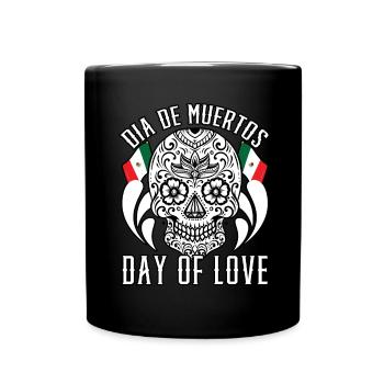 Dia De Muertos Jour de l’amour - Mug uni - noir - Devant