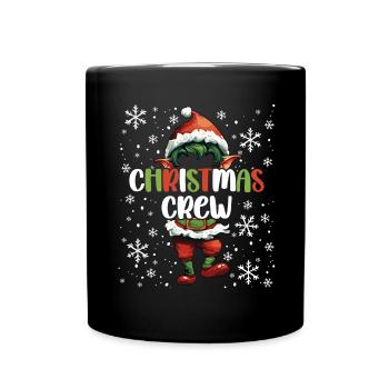 Weihnachtsoutfit Christmas crew Elf - Tasse einfarbig - Schwarz - Vorne