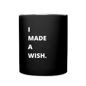 J’ai fait un vœu maman et moi - Mug uni - noir - Devant