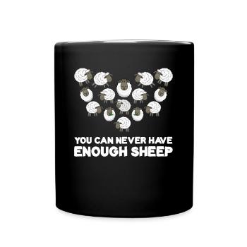 Sheep Heart Shepherd - Full Colour Mug - black - Front