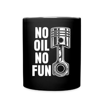 Workshop Car Oil Mechanic - Full Colour Mug - black - Front