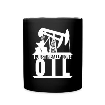 Mechanic Workshop Car Oil - Full Colour Mug - black - Front