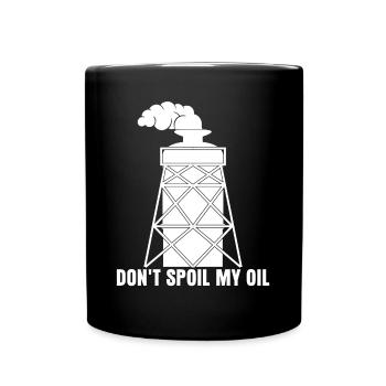 Oil Joke Mechanic Car Gasoline Workshop - Full Colour Mug - black - Front