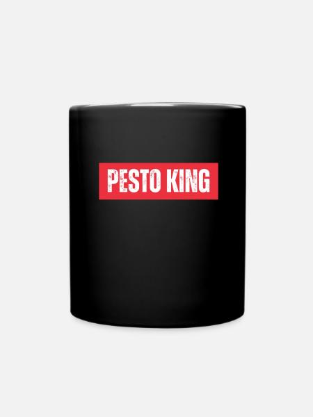 Italian Cuisine - Basil Pesto Is The Besto - Tasse einfarbig - Schwarz