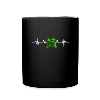 Italian Cuisine - Basil Pesto Is The Besto - Tasse einfarbig - Schwarz - Vorne