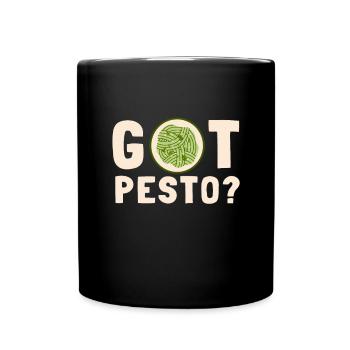 Italian Cuisine - Basil Pesto Is The Besto - Tasse einfarbig - Schwarz - Vorne