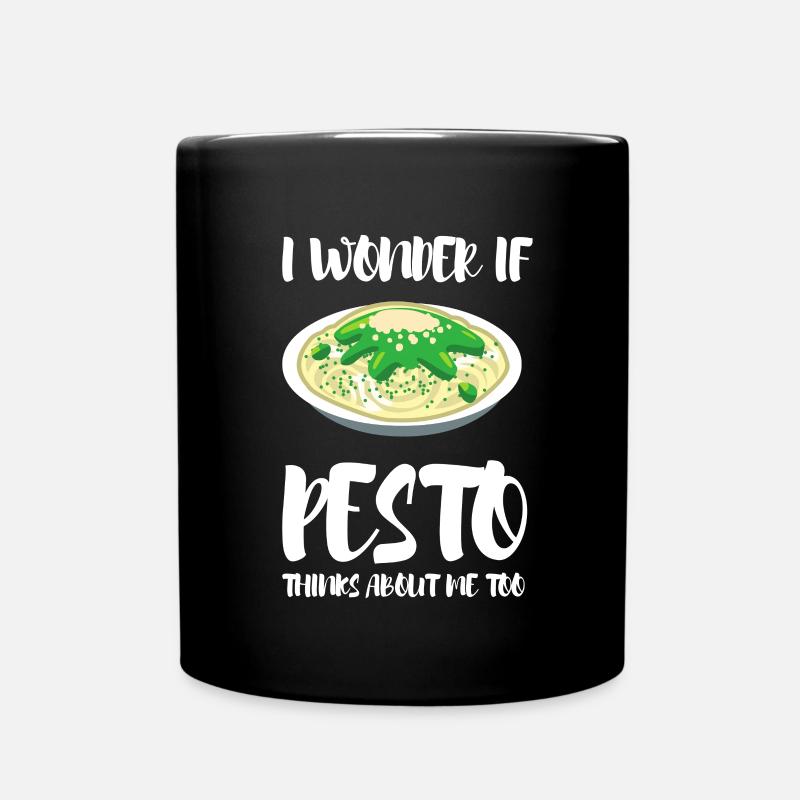 Italian Cuisine - Basil Pesto Is The Besto - Tasse einfarbig - Schwarz