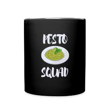 Italian Cuisine - Basil Pesto Is The Besto - Tasse einfarbig - Schwarz - Vorne