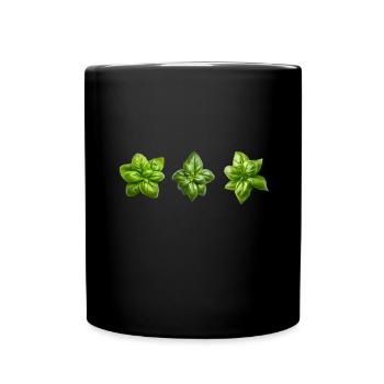 Italian Cuisine - Basil Pesto Is The Besto - Tasse einfarbig - Schwarz - Vorne
