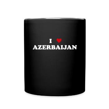 Heart Country State - I Love Azerbaijan - Full Colour Mug - black - Front