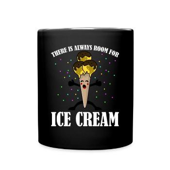 Icecream Joke Ice Cream - Tasse einfarbig - Schwarz - Vorne