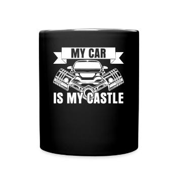 Mechanic Mechanics Car Workshop - Full Colour Mug - black - Front