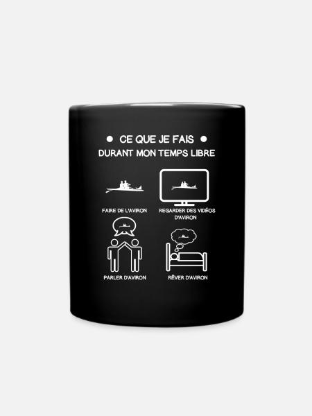 cadeau aviron temps libre - Mug uni - noir