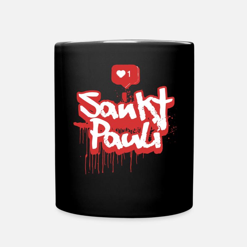 St Pauli Graffiti Spray Souvenir Hamburg St. Pauli - Tasse einfarbig - Schwarz